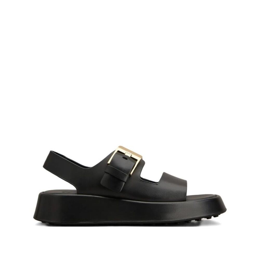Leather Strappy Sandals With Maxi Buckle Women
